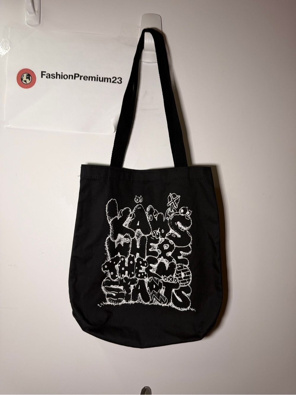 KAWS Where The End Starts Tote Bag 13x14 inch Rare small PE SE SP